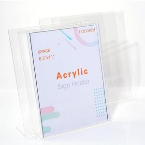 6 pack acrylic sign holders